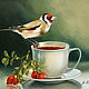 «Чай с шиповником», 24х18 см, Картины, Санкт-Петербург,  Фото №1