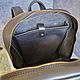 Классический кожаный рюкзак на молнии "Heritage". Рюкзаки. ALEX FLAIR • leather goods. Ярмарка Мастеров.  Фото №6