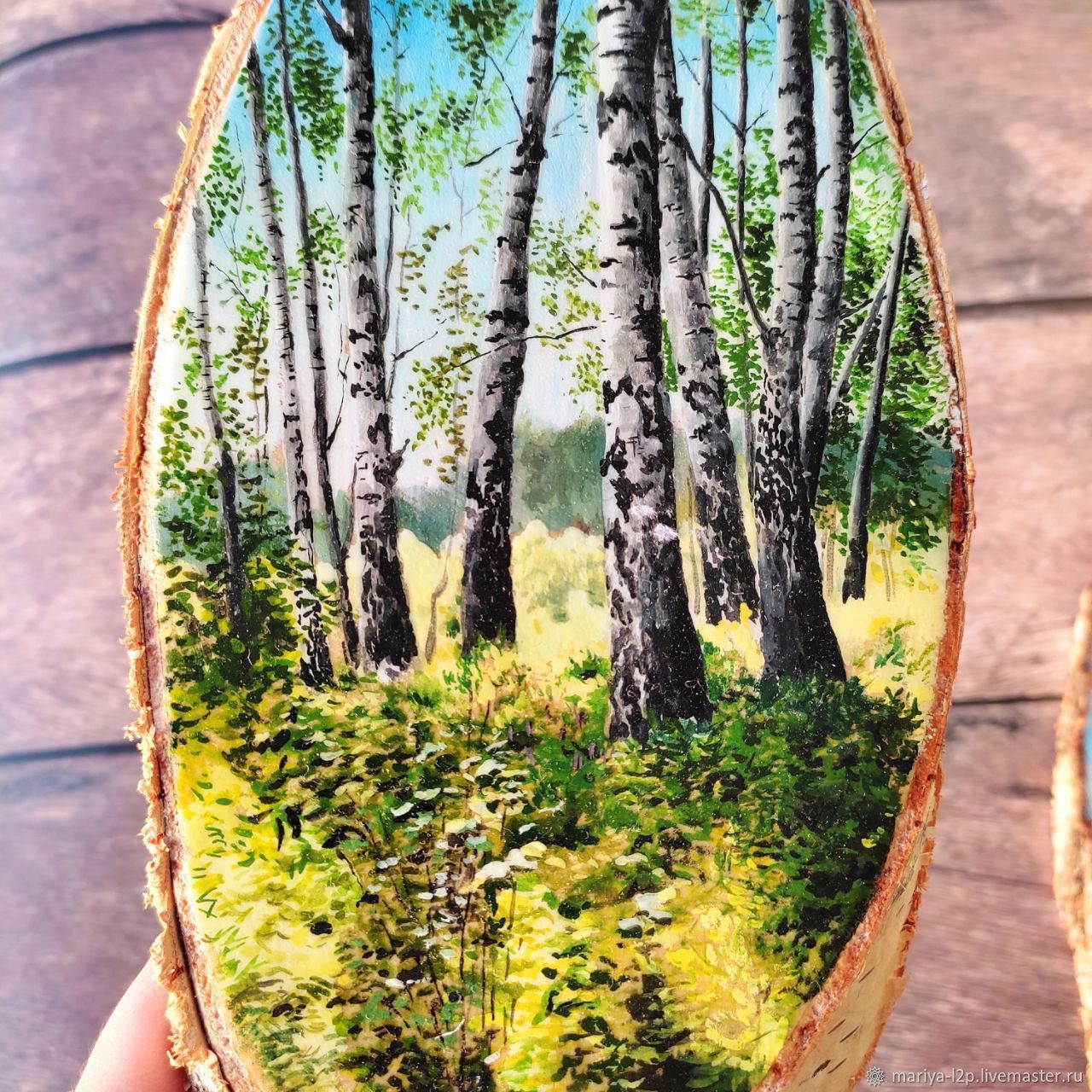Березовая роща на спиле в интернет-магазине на Ярмарке Мастеров ...