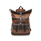 Сумки и аксессуары handmade. Livemaster - original item Backpacks: Women`s Leather Brown Jade Mod Backpack Bag. CP54-602-2. Handmade.