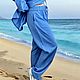 Free-size tunic made of cotton and lace in the style of boho Adele. Suits. PolMary. My Livemaster. Фото №15