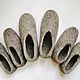 Order Samovolka Slippers handmade of natural sheep wool. rukodelocka. Livemaster. . Slippers Фото №3