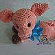 Toy pig tied from plush yarn symbol of the year pig. Stuffed Toys. vyazunchiki-lz (vyazunchiki-lz). My Livemaster. Фото №4