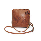 Сумки и аксессуары handmade. Livemaster - original item Crossbody bag: Women`s leather handbag light brown Safia. Handmade.