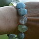 Ji Zi Good Luck Charm, Large Aquamarine, AAA Rutile Quartz, Silver. Ji bead. Jewerly for Happiness. My Livemaster. Фото №6