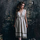 Emmanuelle linen nightgown with lace, Nightdress, Moscow,  Фото №1