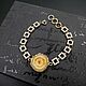 A chain bracelet with a slice of quartz 'Sunny', Chain bracelet, Voronezh,  Фото №1
