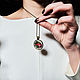 Order Pendant with embroidery 'Poppies'. Anna's pretty things (flowertenderann). Livemaster. . Pendants Фото №3