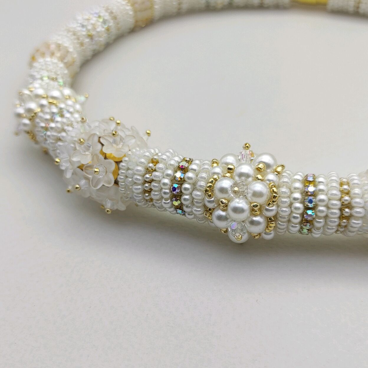Готовое ожерелье Margo из бисера и жемчуга