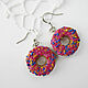 Donuts Polymer Clay Earrings Pink Donut Earrings for Girls. Earrings. Bionika - Polymer Clay Jewelry (Bionika). Online shopping on My Livemaster.  Фото №2