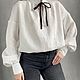 Блузка белая с воротом стойкой. Блузки. Boho. Интернет-магазин Ярмарка Мастеров.  Фото №2