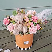 Цветы и флористика handmade. Livemaster - original item Soap flowers with a toy. Handmade.