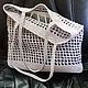 Straw bag mesh. Handmade raffia string bag. beach bag, String bag, Tula,  Фото №1