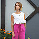 Cambric top, White top, Cotton blouse, Blouses, Kaliningrad,  Фото №1