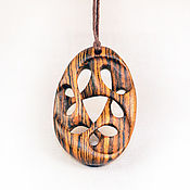 Украшения handmade. Livemaster - original item Pendant - Amulet made of wood 