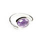 Order Silver ring with amethyst ring with amethyst,amethyst. Irina Moro. Livemaster. . Rings Фото №3