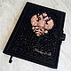 Cover daily planner black leather with rings, A4. Diaries. gr-podarkin. Online shopping on My Livemaster.  Фото №2