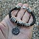 Bracelet braided amulet Veles Star of Russia Runes. Braided bracelet. kot-bayun. My Livemaster. Фото №4