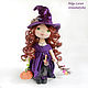 Order Witch doll in costume for Halloween celebration. CountryKids - doll with a soul. Livemaster. . Dolls Фото №3