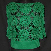 Одежда handmade. Livemaster - original item The green jacket 