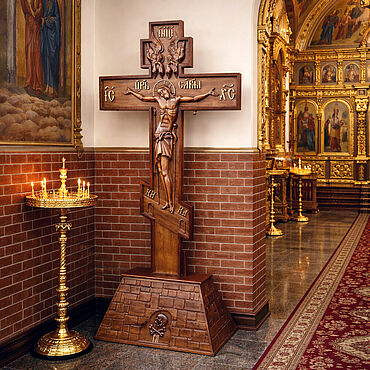 Картины и панно ручной работы. Ярмарка Мастеров - ручная работа Дубовый поклонный крест. Handmade.