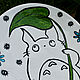 My neighbor Totoro is a plate with a Miyazaki pattern. Plates. DASHA LEPIT | Ceramic tableware (dashalepit). My Livemaster. Фото №6