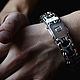 Bracelet weaving 'Ramses or Reverse Bismarck' with a box of silver, Braided bracelet, Kemerovo,  Фото №1