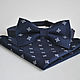 Dark blue tie Lord dark blue pocket square, Ties, Moscow,  Фото №1