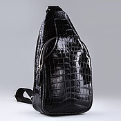 Сумки и аксессуары handmade. Livemaster - original item Men`s crossbody bag made of crocodile leather IMA0632B4. Handmade.