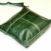Сумки и аксессуары handmade. Livemaster - original item Women`s Shoulder Bag (Pull-up 780 green). Handmade.