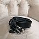 Black leather belt, Straps, Rostov-on-Don,  Фото №1