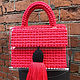 Red women's bag. Classic Bag. SHAPAR - knitting clothes. My Livemaster. Фото №4