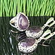 Luani jewelry set with amethysts made of 925 HC0021 silver. Jewelry Sets. Sunny Silver. My Livemaster. Фото №4