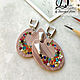 Earrings 'Palette'. Earrings. lilacdreams (LilacDreams). Online shopping on My Livemaster.  Фото №2