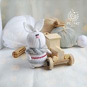 Куклы и игрушки handmade. Livemaster - original item Bunny in a scarf. Handmade.
