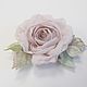 Order Brooch flower fabric chiffon rose ' More tender than tender'. fioridellavita. Livemaster. . Brooches Фото №3