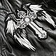Patch on the biker jacket ' Cross with wings '(angel). Patches. shevronarmy. Online shopping on My Livemaster.  Фото №2