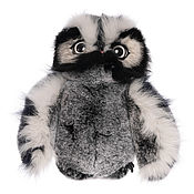 Куклы и игрушки handmade. Livemaster - original item Copy of Copy of Owl from natural fur with flying wings. Handmade.