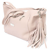 Сумки и аксессуары handmade. Livemaster - original item Crossbody Bag Leather for Every Day Pood Pink Casual. Handmade.