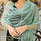 Order Sea Breeze Stole Openwork Knitted Linen Scarf. Bright Shawls by BorchankaZL. Livemaster. . Wraps Фото №3