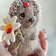 Felted toy hedgehog and Daisy, Felted Toy, Arkhangelsk,  Фото №1