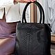Bag shopper leather Python. Shopper. ulijana-zijangirova. My Livemaster. Фото №6