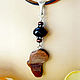 Amber. Pendant 'Africa' amber wood silver. Pendants. Frollena II. Natural Baltic amber. My Livemaster. Фото №6