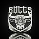 Перстень "Bulls" из серебра 925 с чернением. Перстень. FANTASY JEWELS. Интернет-магазин Ярмарка Мастеров.  Фото №2