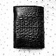 Folding wallet, made of natural embossed crocodile leather. Wallets. SHOES&BAGS. Online shopping on My Livemaster.  Фото №2