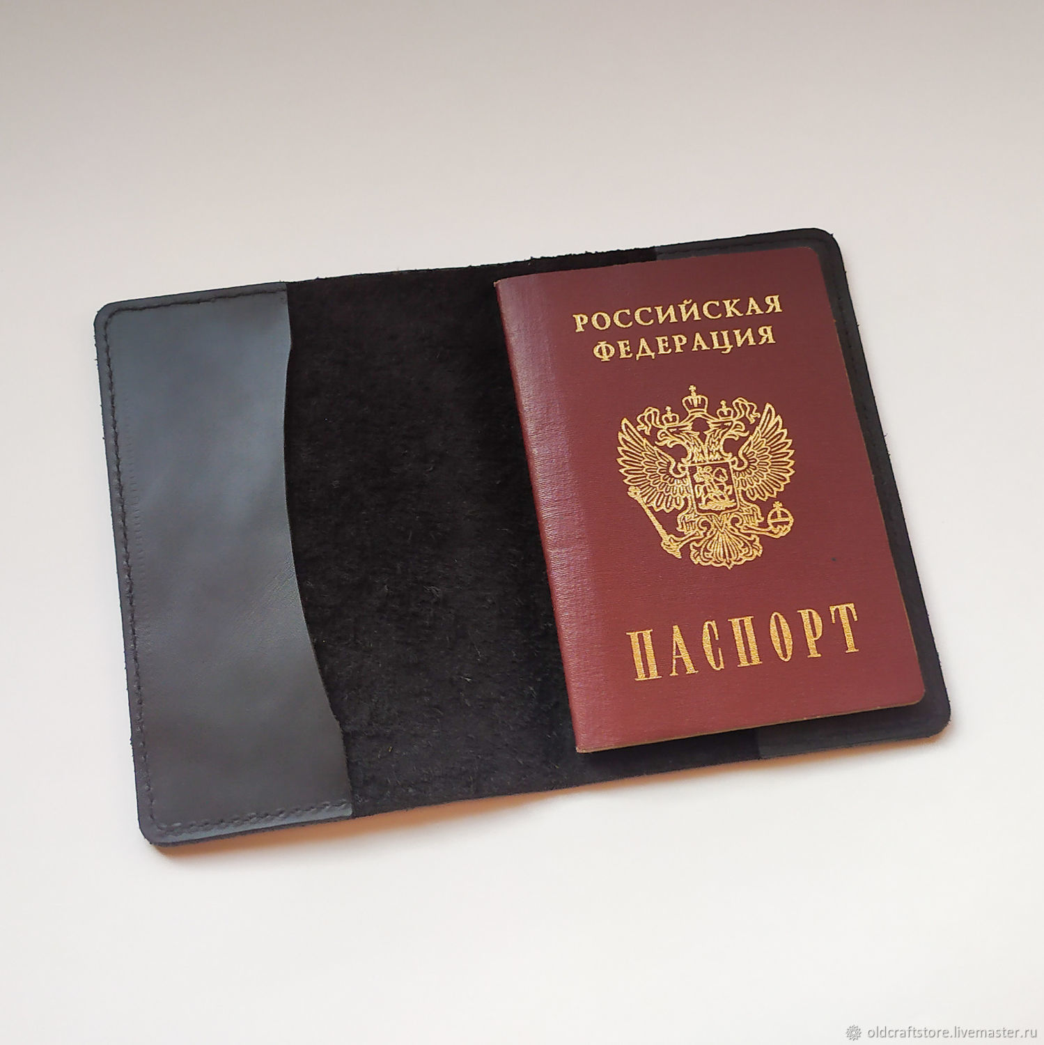 Обложка на паспорт ручной работы, из натуральной кожи в интернет ...