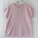 Basic blouse made of light pink linen. Blouses. etnoart. My Livemaster. Фото №4