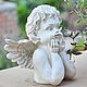 Angel bust made of polyresin white. Garden figures. Decor concrete Azov Garden. Online shopping on My Livemaster.  Фото №2