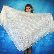 Аксессуары handmade. Livemaster - original item White hand knit shawl,Lace wedding shawl,Bridal cape,Russian shawl 102. Handmade.