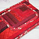 Small Patchwork Handbag For Phone, For Walking, Russian Red. Crossbody bag. Svetlana (patchwork) patchwork. My Livemaster. Фото №4